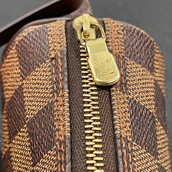 Louis Vuitton Papillon Pouch Mini Hand Bag Damier Ebene Brown (JB1285) - Picture 6 of 8